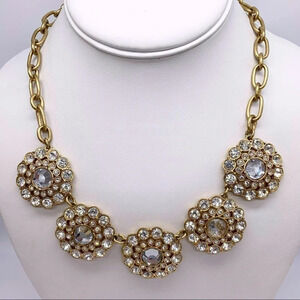 J. Crew Jeweled Medallions Necklace